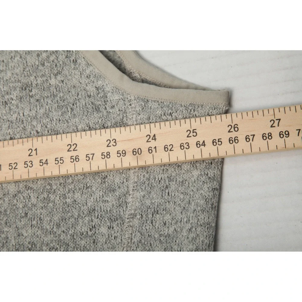 Straight Down Carmel Vest Womens XL Gray Fleece Soft Full Zip Pockets Golf - Picture 10 of 13